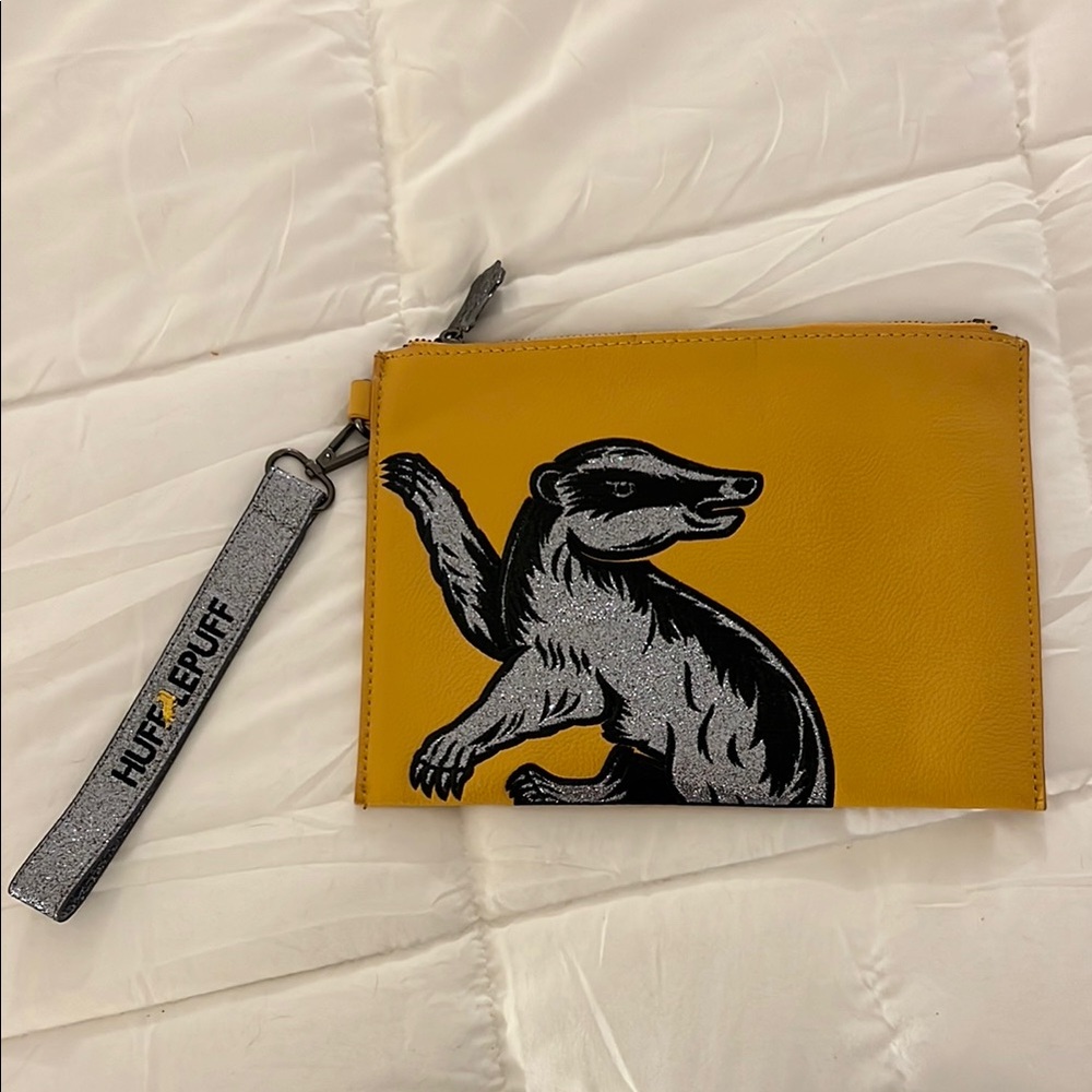 Hufflepuff Yellow Clutch with Badger Brand: Danielle Nicole